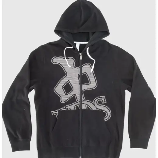 Rds Hoodie Zip Og Static Black 1
