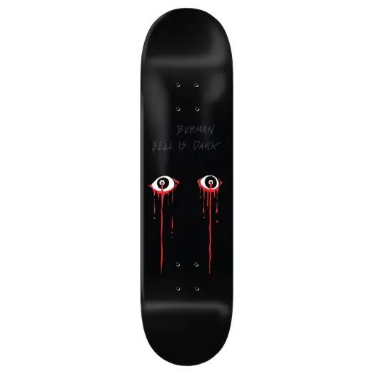 Zero- Burman Hell Is Dark 8.625 Inch Wide Skateboard Deck 1