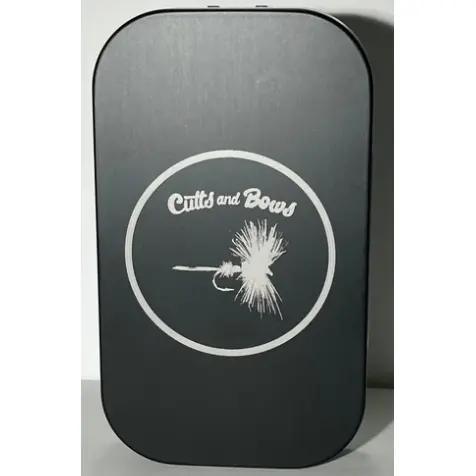 Black Etched "Dryfly" Aluminum Fly Box 1