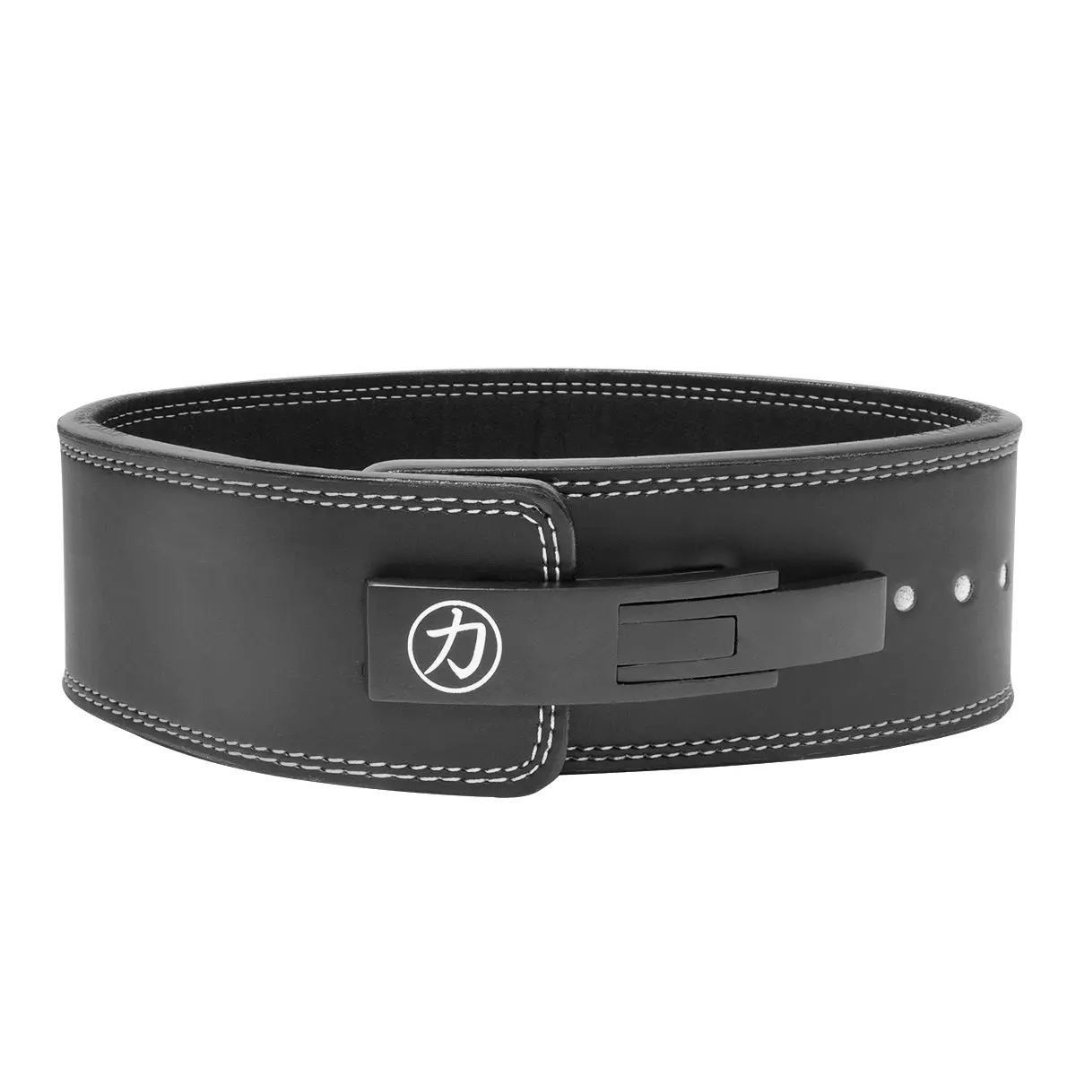 Embossed Black Lever Belt, 13Mm - Ipf Approved 1