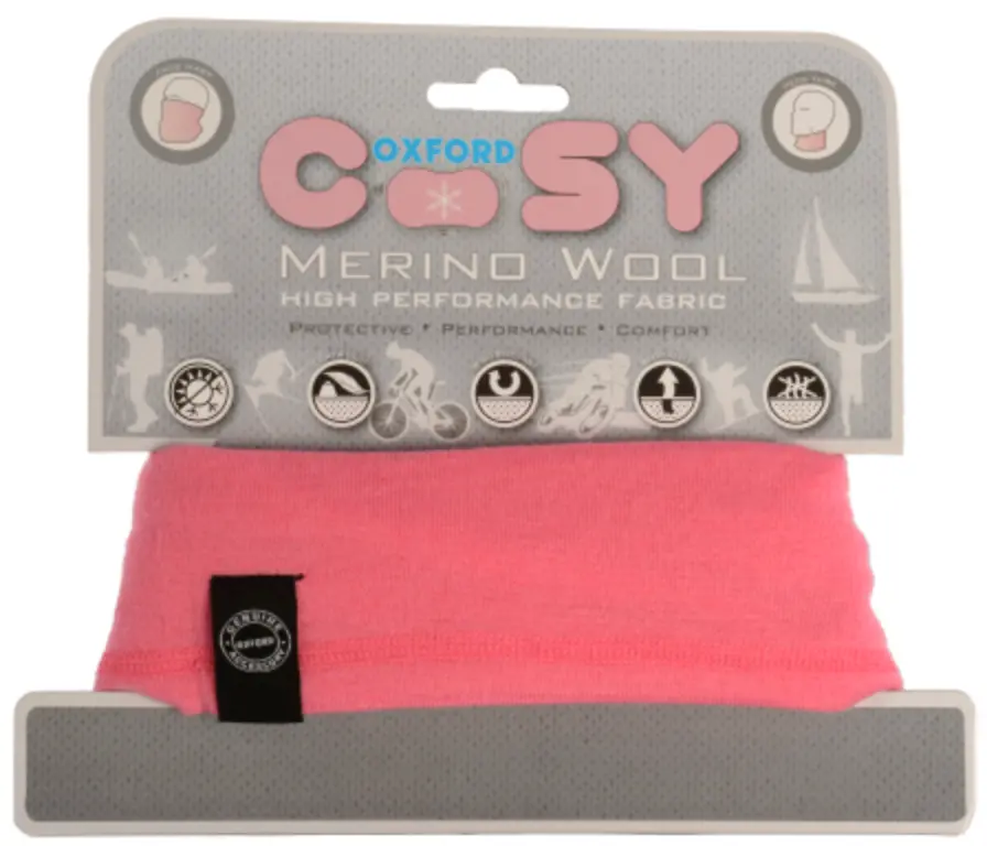 Oxford Merino Uld Hyggelig Lyserød Halsedisse 1