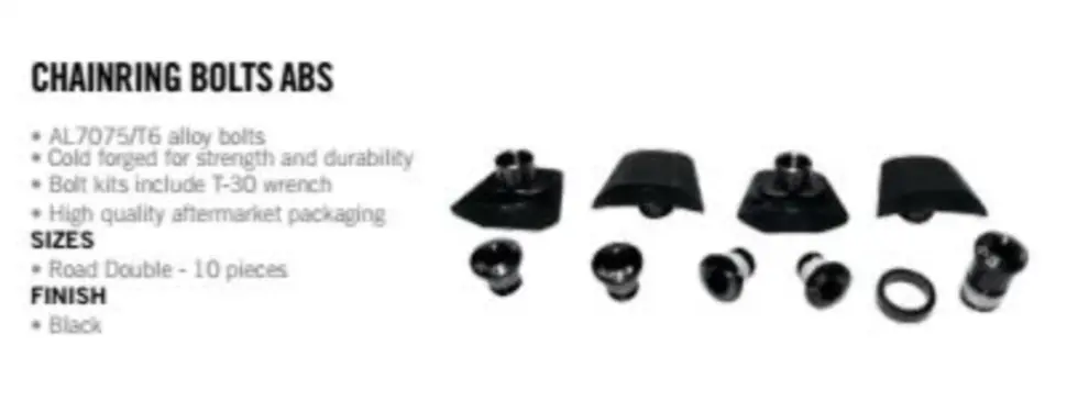 Fsa Bolt Cover - Bolt Black Sl-K Rd Abs E0084+Ml021 1