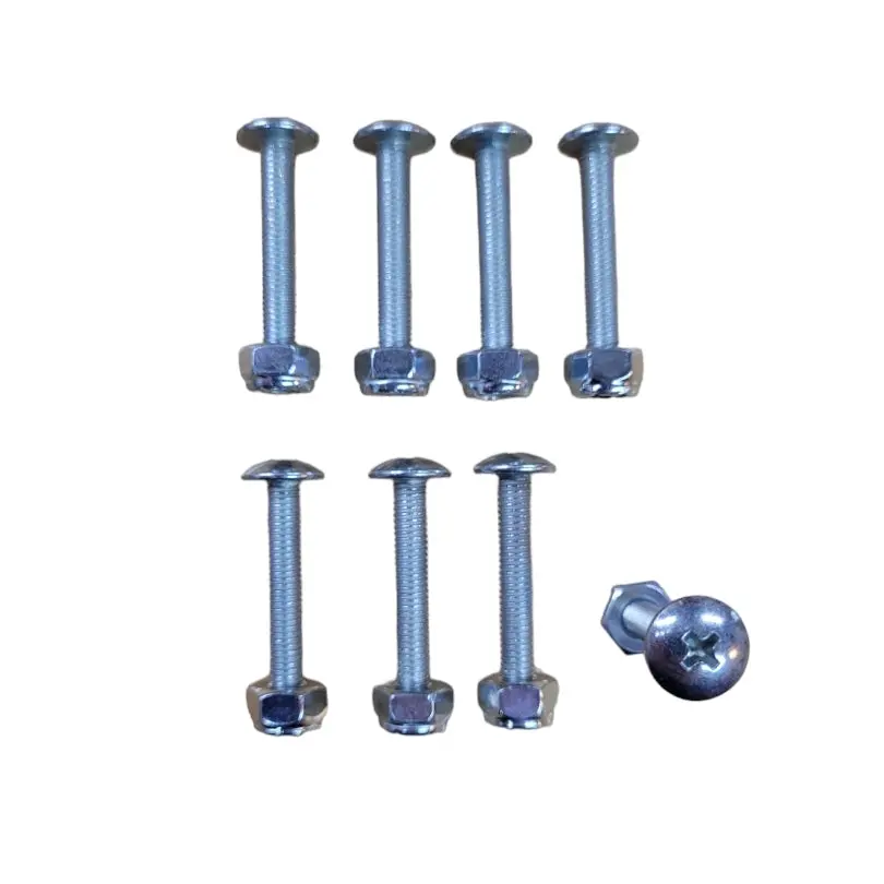 Truss Head Hardware Fibreflex Skateboard Bolts - Silver 2