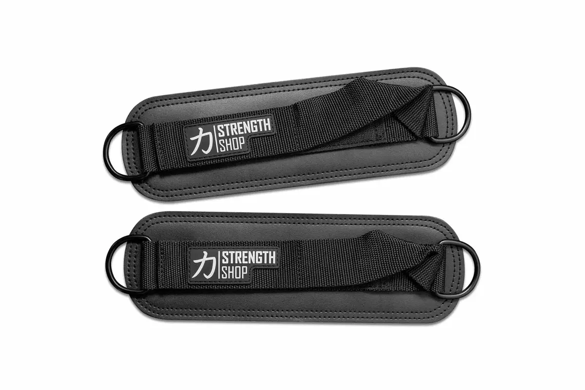 Padded Ankle Cuffs For Cable Kickbacks, Glute & Leg Training (Pair) 1