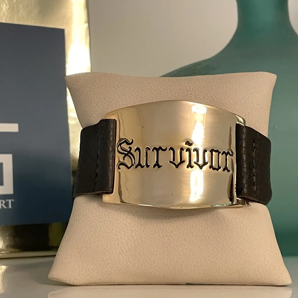 Survivor Cuff - Gold/Brown 2