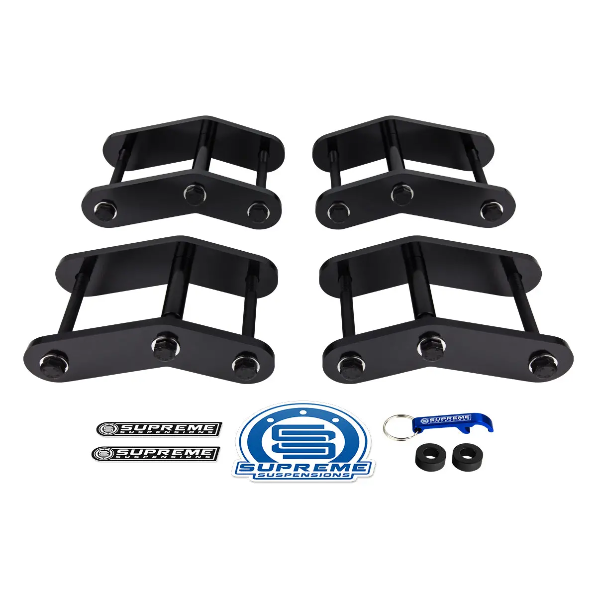 1987-1995 Jeep Wrangler Yj 1.25" Full Front And Rear Lift Shackles Kit 2Wd 4Wd 1