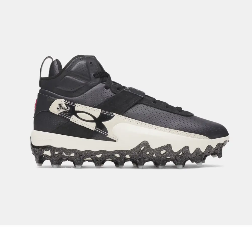 Men's Under Armour Harper 10 Pro Tpu Mid Baseball Cleats | Black 1