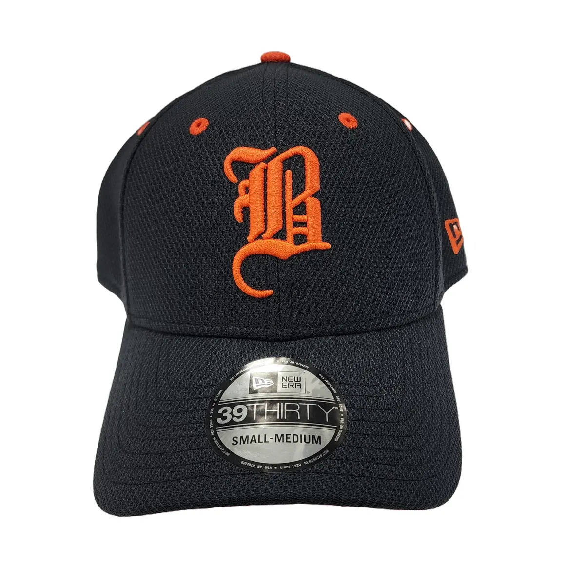 New Era 39Thirty - Navy Bradford Tigers Hat - Orange Logo 1
