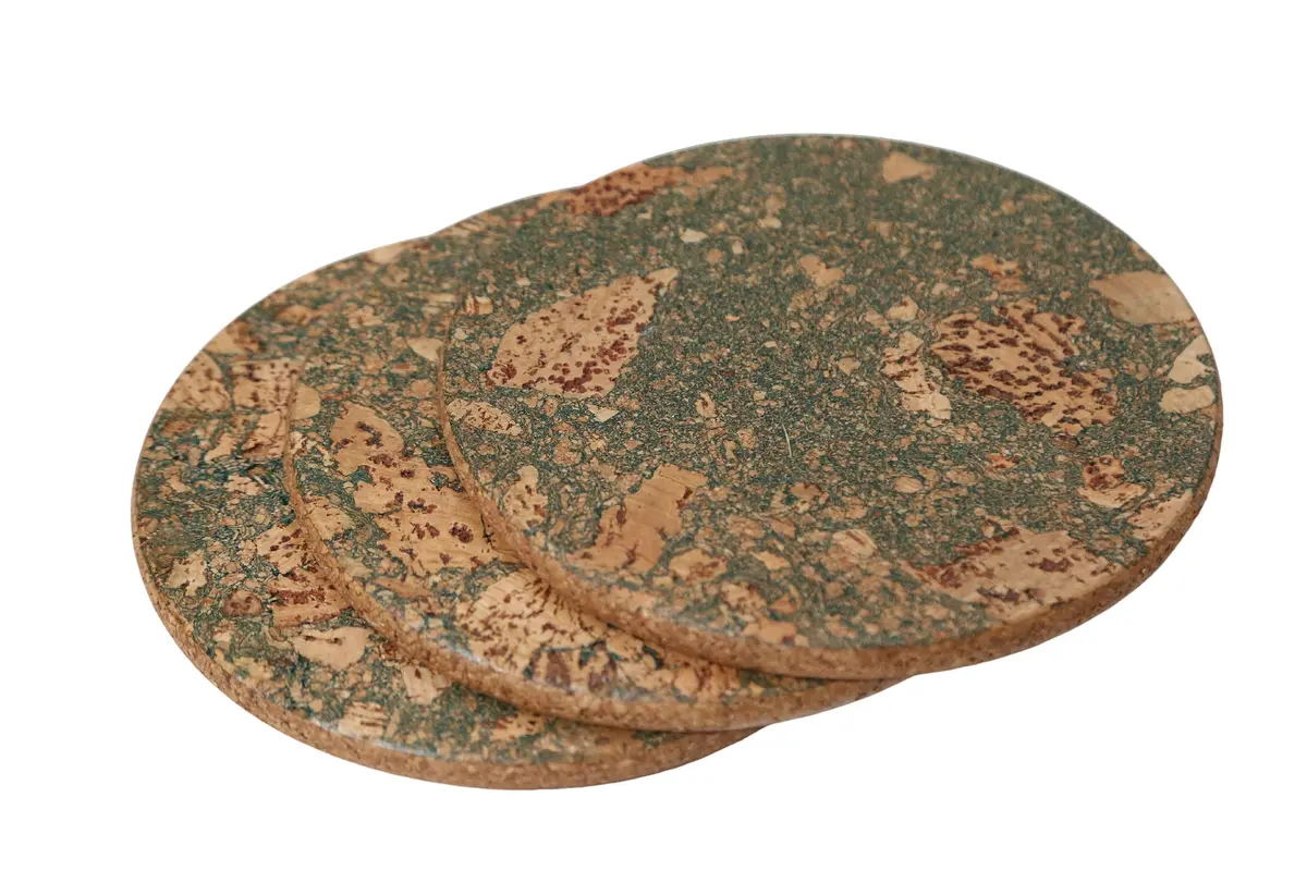Round Trivets Olive Textured Set Of 4 1
