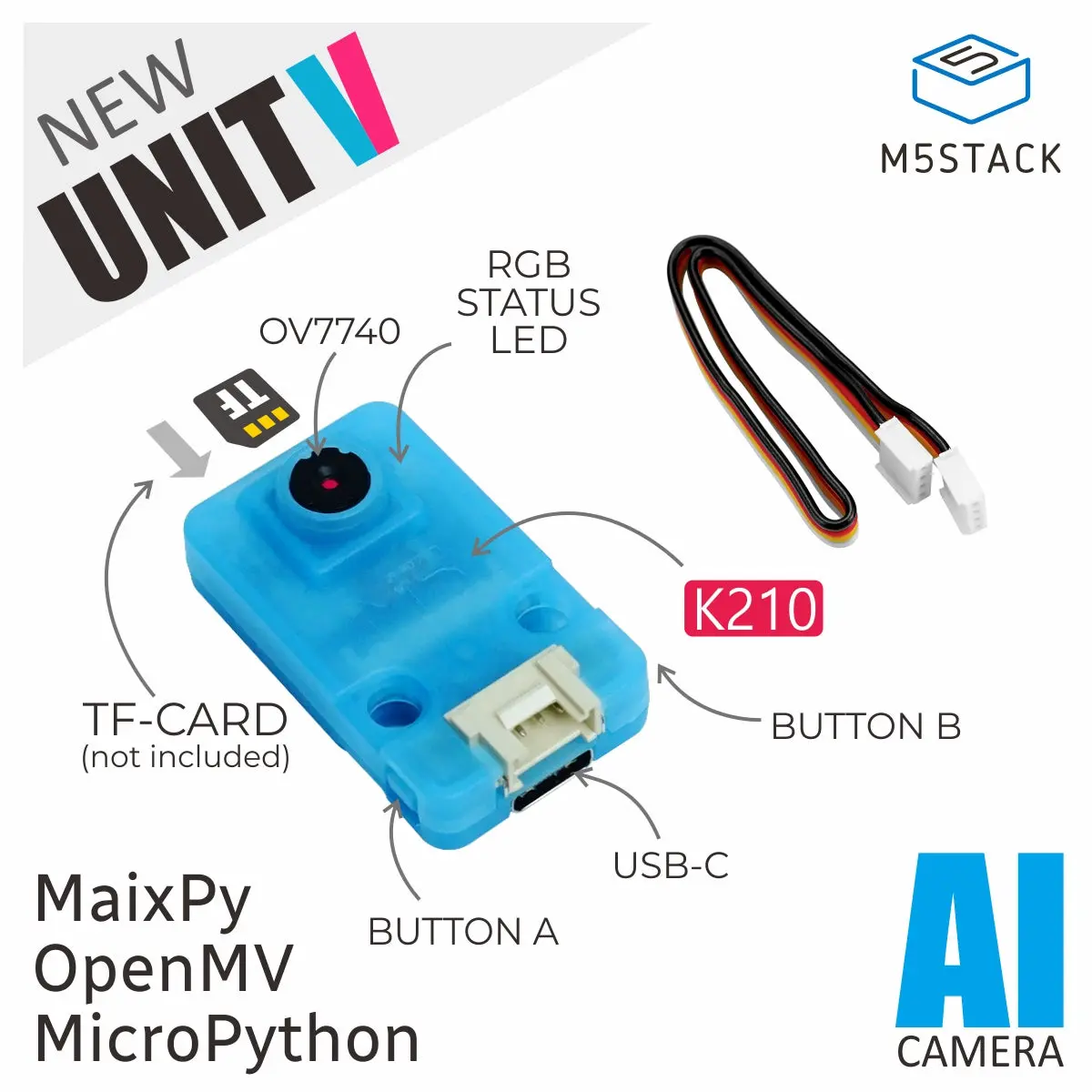 Unitv K210 Edge Computing Ai Camera(Ov7740) 2