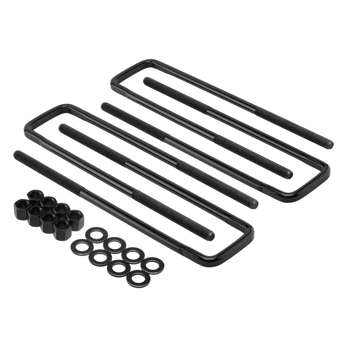 Forged Flat Top Square U-Bolts 18.5" Long X 3.25" Wide X 5/8" Threads For Silverado 3500Hd 1
