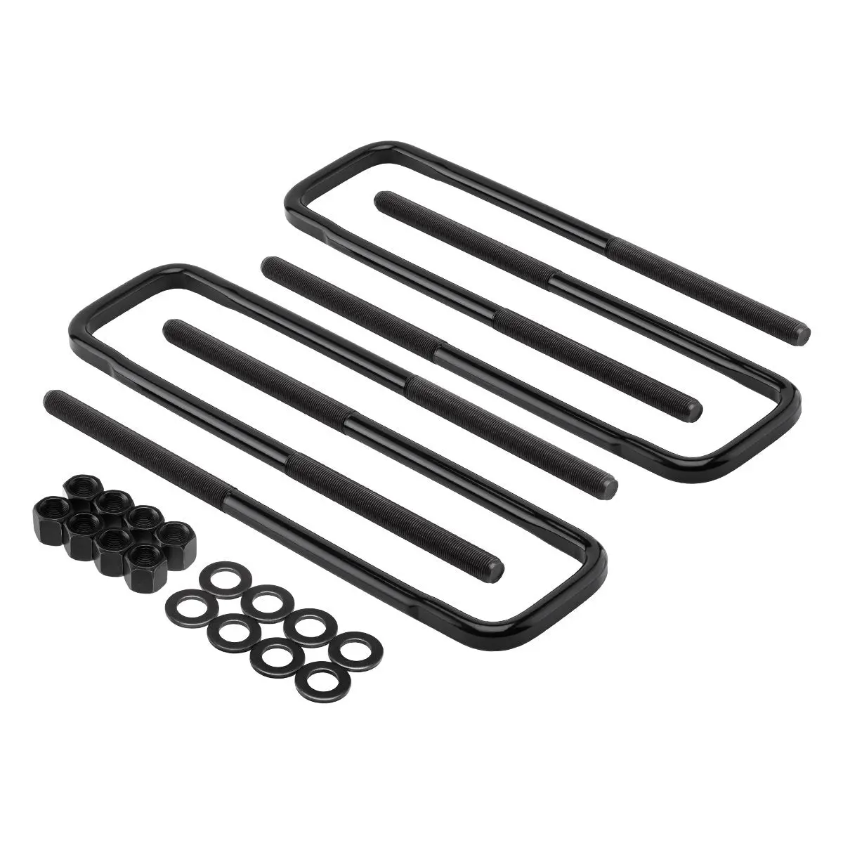 Forged Flat Top Square U-Bolts 13.5" Long X 3.25" Wide X 5/8" Threads For Silverado 3500Hd 1