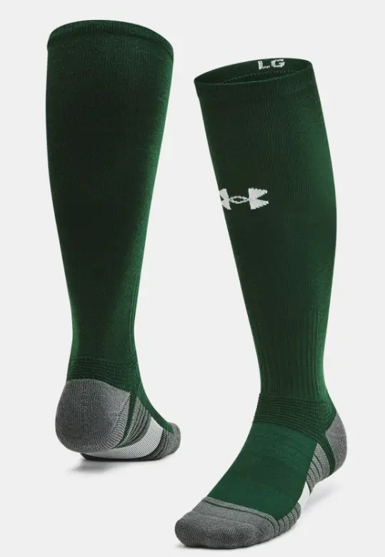 Under Armour Unisex Ua Team Baseball Socks - Green 1