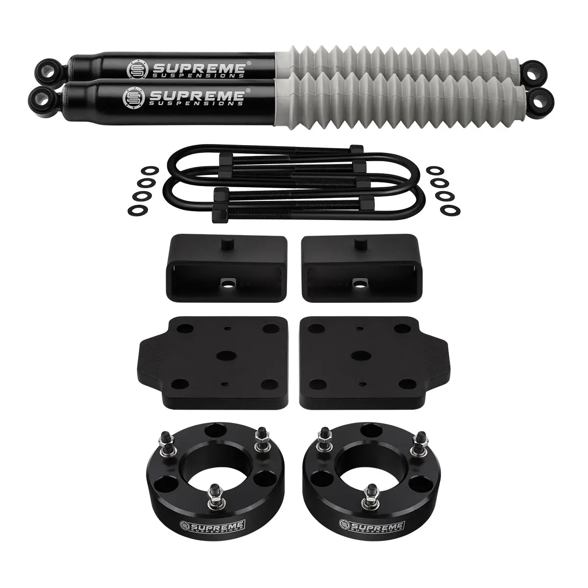 2004-2015 Nissan Titan Full Suspension Lift Kit With Rear U-Bolt Flip Kit & Max Performance Shocks 2Wd 4Wd 1