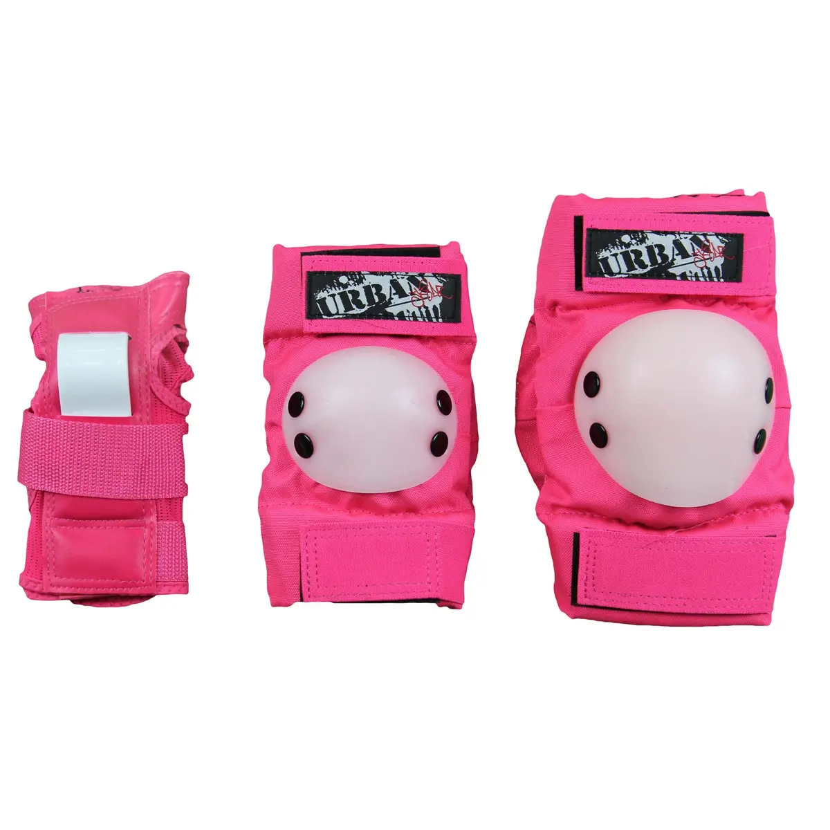 Urban Sk8er Tri Pack Protective Gear Pink 1