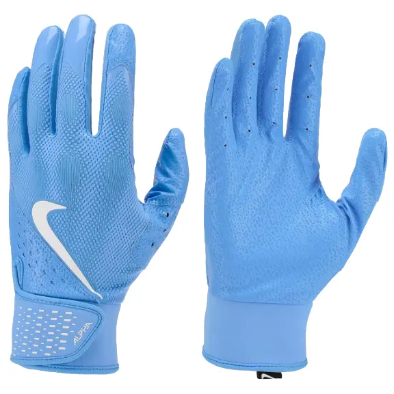 Nike Alpha Adult Batting Gloves - Powder Blue 1