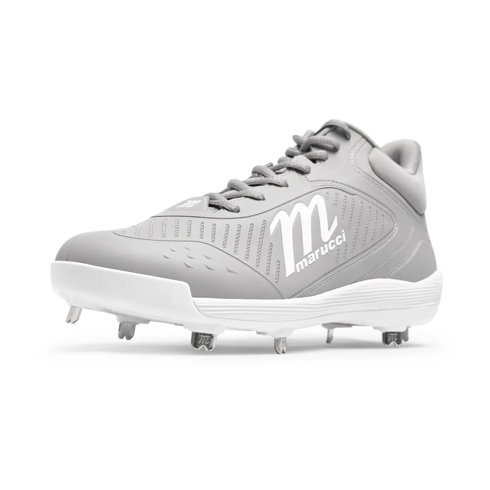 Marucci Cft Mid Metal Baseball Cleats - Grey 1