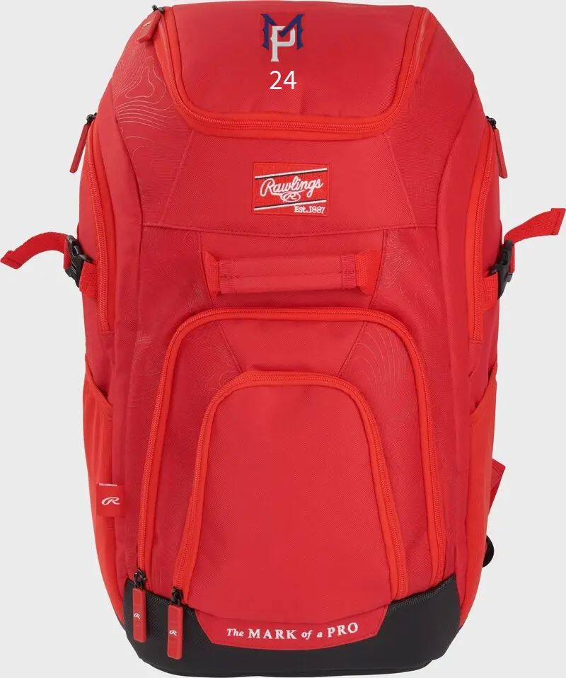 Rawlings Franchise 2 Backpack - Red - Midland-Penetang Twins 1