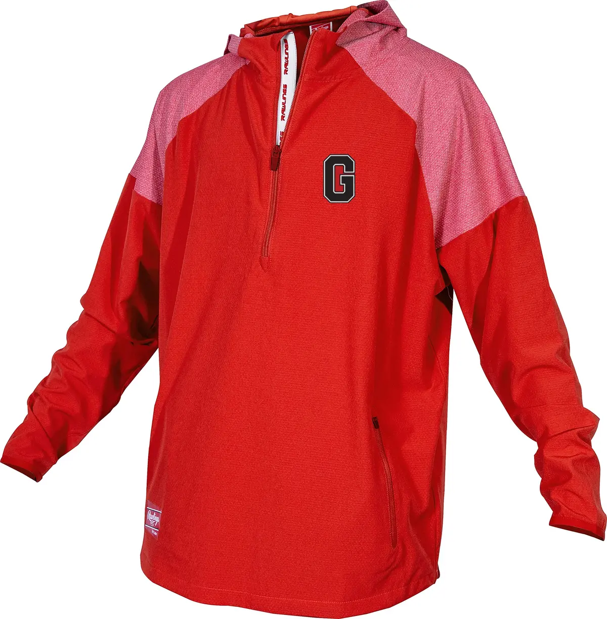 Rawlings Colorsync Georgina Red Long Sleeve Cage Jacket | Embroidered Logo And Number 1