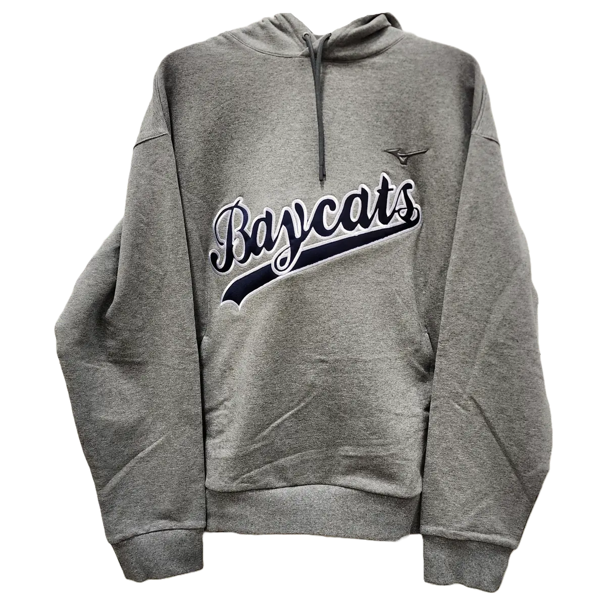 Mizuno Recover Barrie Baycats Hoodie | Embroidered Logo And Number | Grey 1
