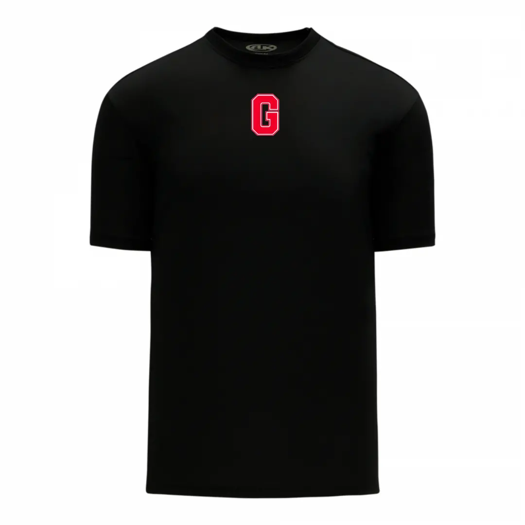 Athletic Knit A1800 Georgina Bulldogs Short Sleeve Tee - Black 1