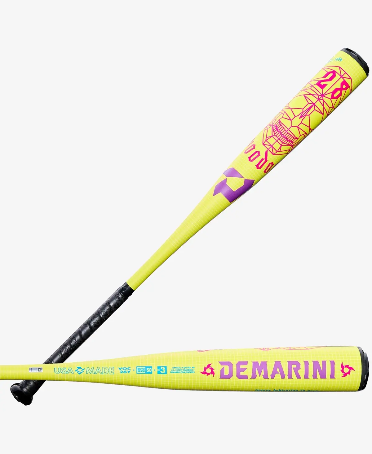 Demarini 2026 Solar Yellow Voodoo® One (-3) Bbcor Baseball Bat 1
