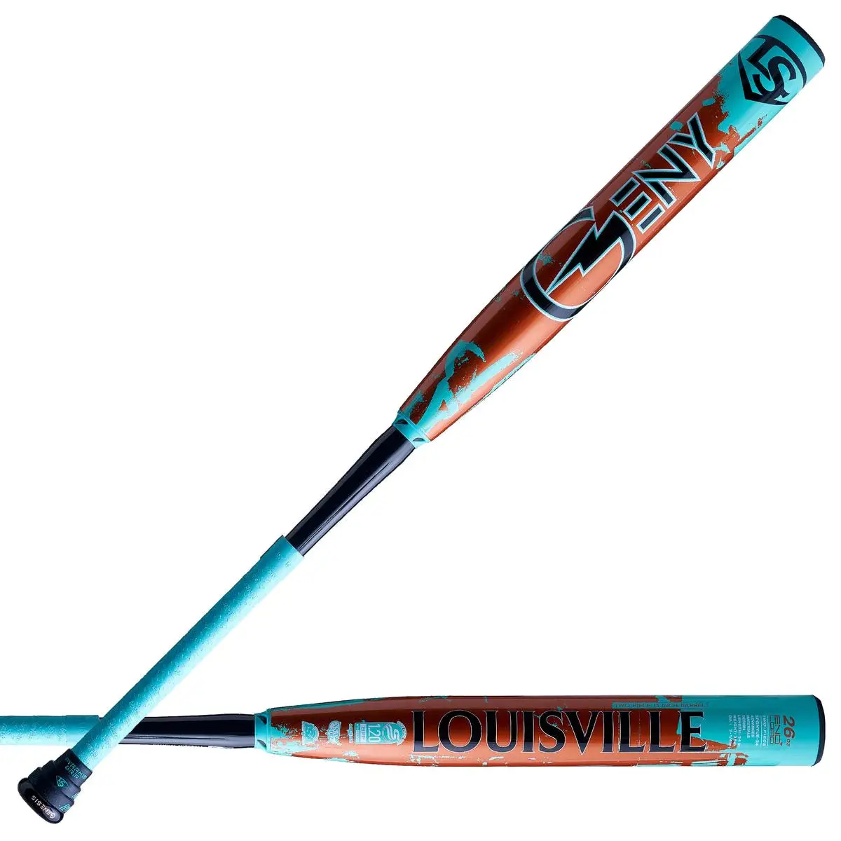 Louisville Genesis 2 Piece Geny 3Rd Edition Endload Slo-Pitch Bat 1