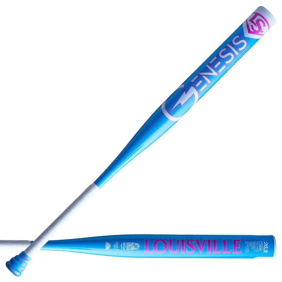 Louisville Genesis 1 Piece "Bubble Gum" 2024 Powerload Usssa Slowpitch Softball Bat 1