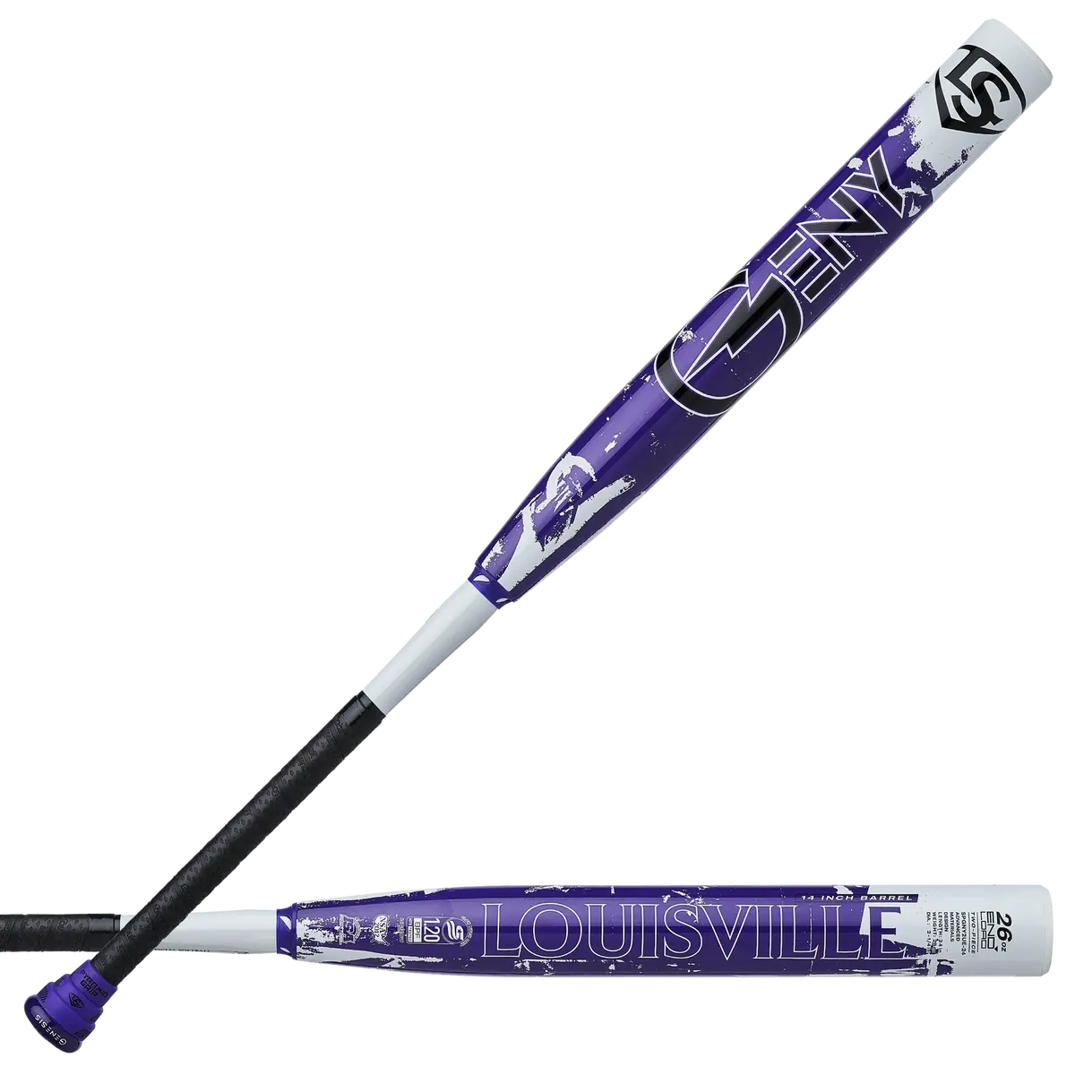 Louisville 2024 Genesis Slo-Pitch 2Pc Geny Endload Bat 1