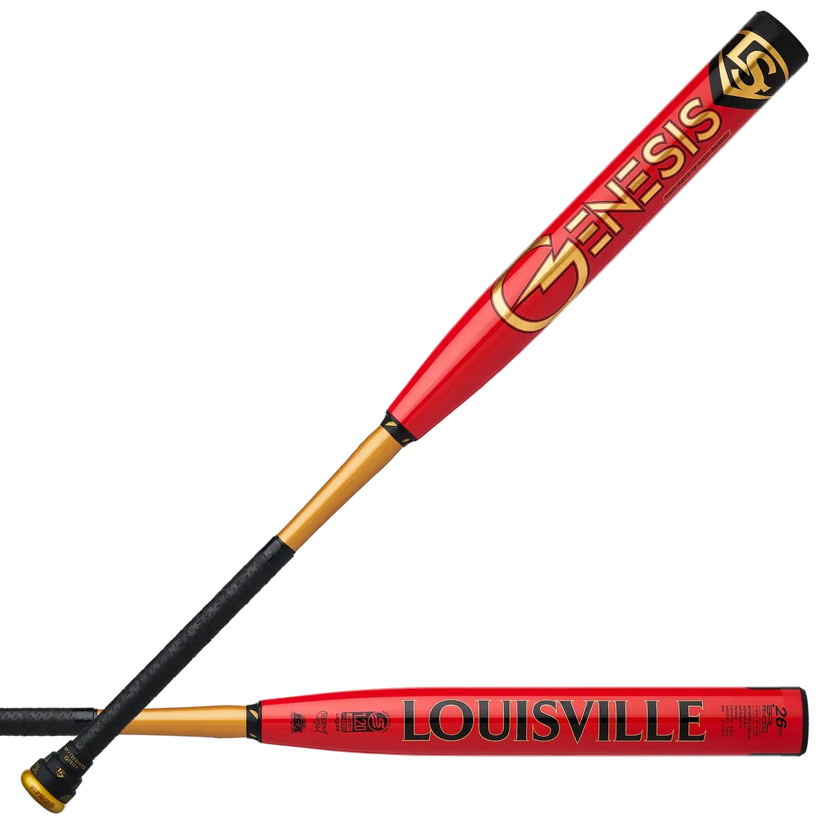 Louisville Genesis 2024 Genesis 2 Piece Balanced Usssa Slowpitch Bat 1