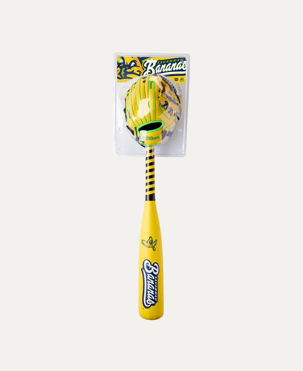 Wilson Savannah Bananas™ A200® 10” Glove, Ball & Bat Kit Lht 1