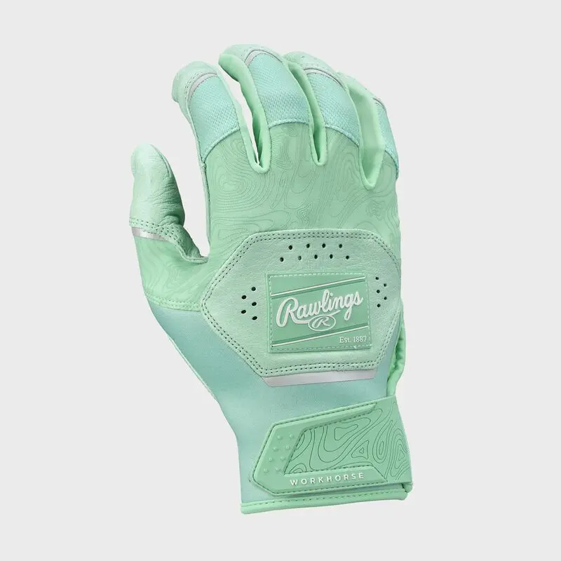 Rawlings Workhorse Batting Gloves | Adult | Mint 1