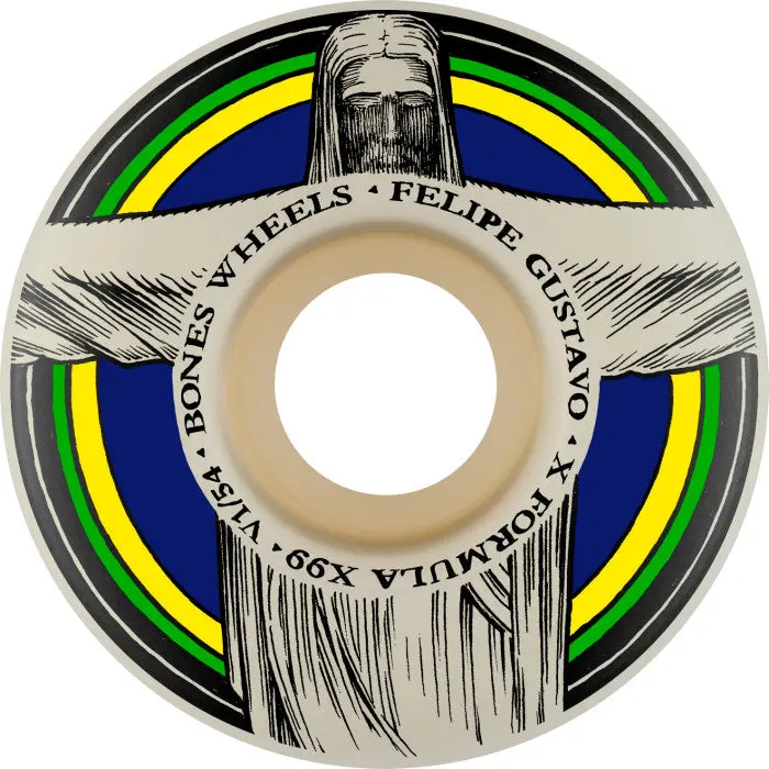 Bones Wheels X-Formula Skateboard Wheels Gustavo Redeemer 54Mm V1 Standard 99A 4Pk 1