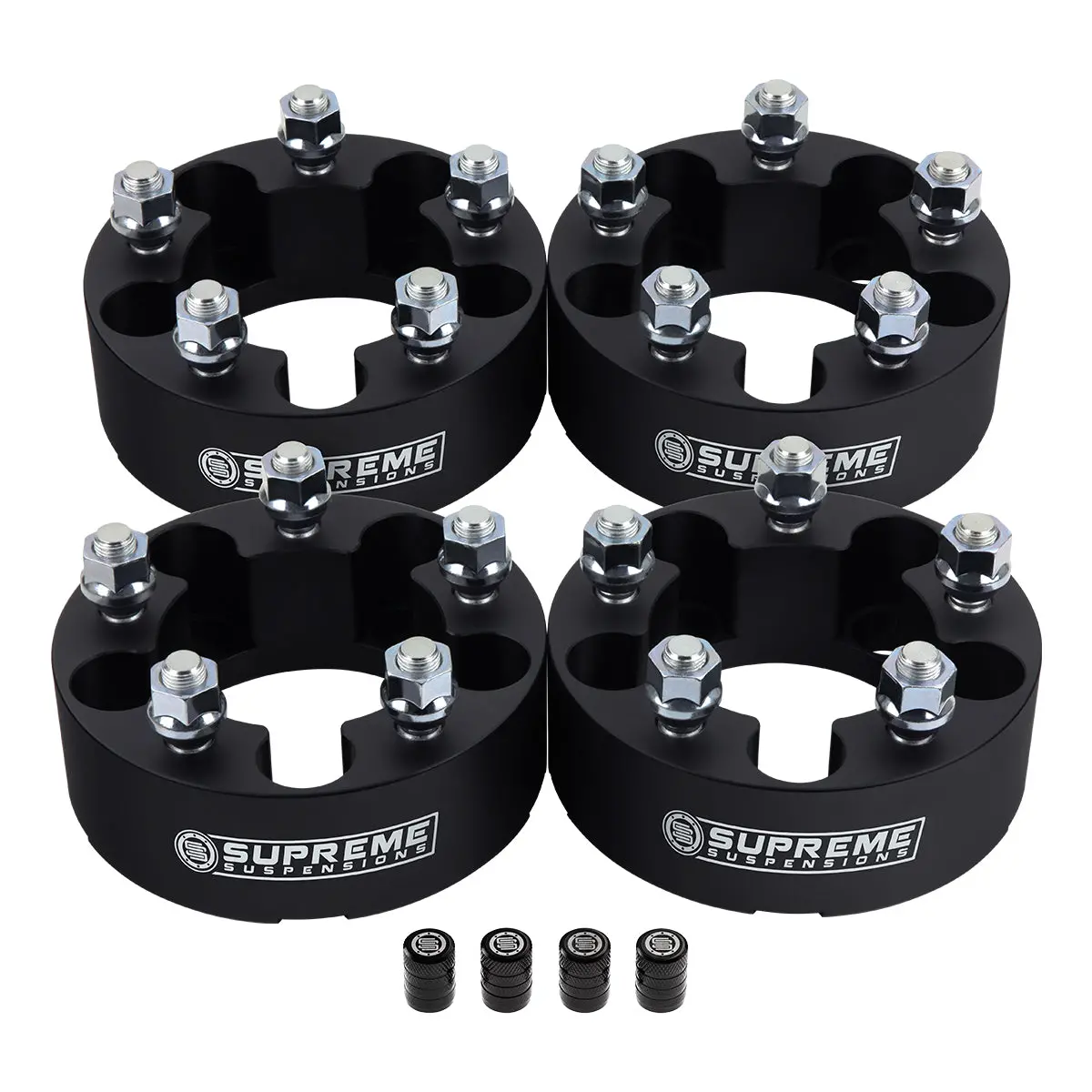 1983-2012 Ford Ranger 2Wd 4Wd Non-Hub Centric Wheel Spacers + Tire Valve Stem Caps 2