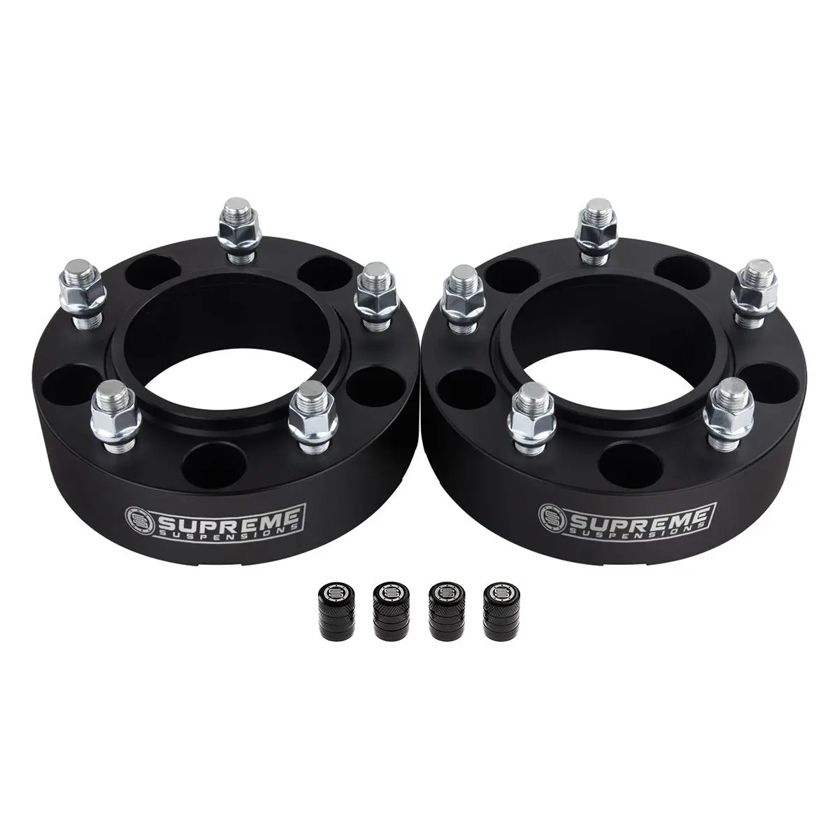 Hub Centric Wheel Spacers For Lexus Lx470 / Lx570 5X150 Wheel Spacers 110Mm Center Bore + Tire Valve Caps 1