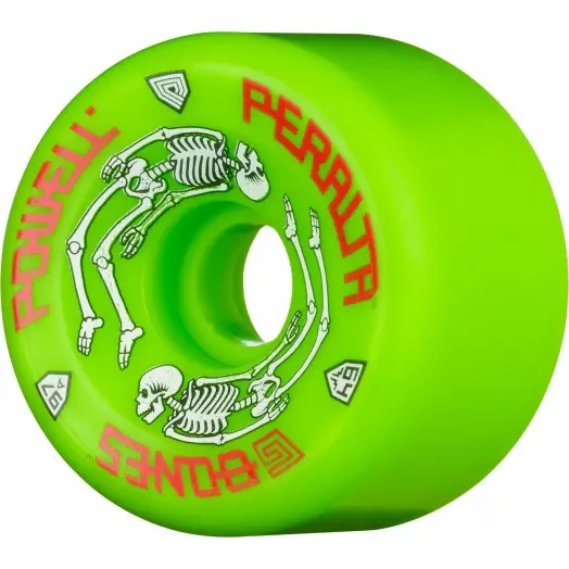 Powell Peralta G-Bones Skateboard Wheels 64Mm 97A - Green (4 Pack) 1