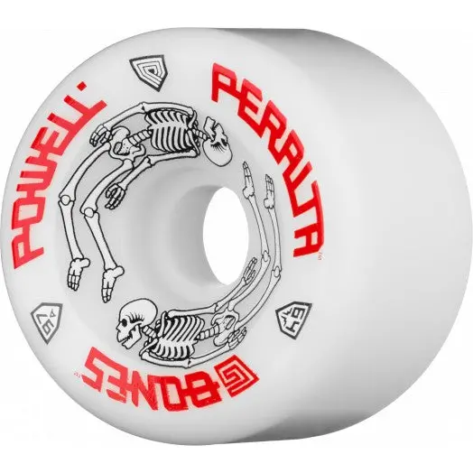Powell Peralta G-Bones Skateboard Wheels 64Mm 97A - White (4 Pack) 1