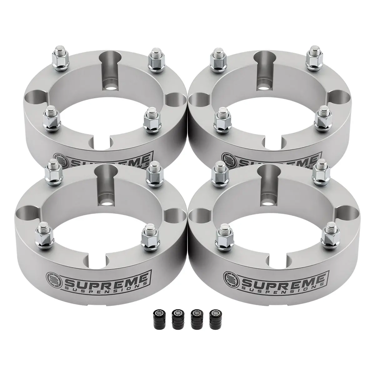 Wheel Spacers + Tire Valve Caps Polaris General Ranger Rzr Bp 4X156mm 2