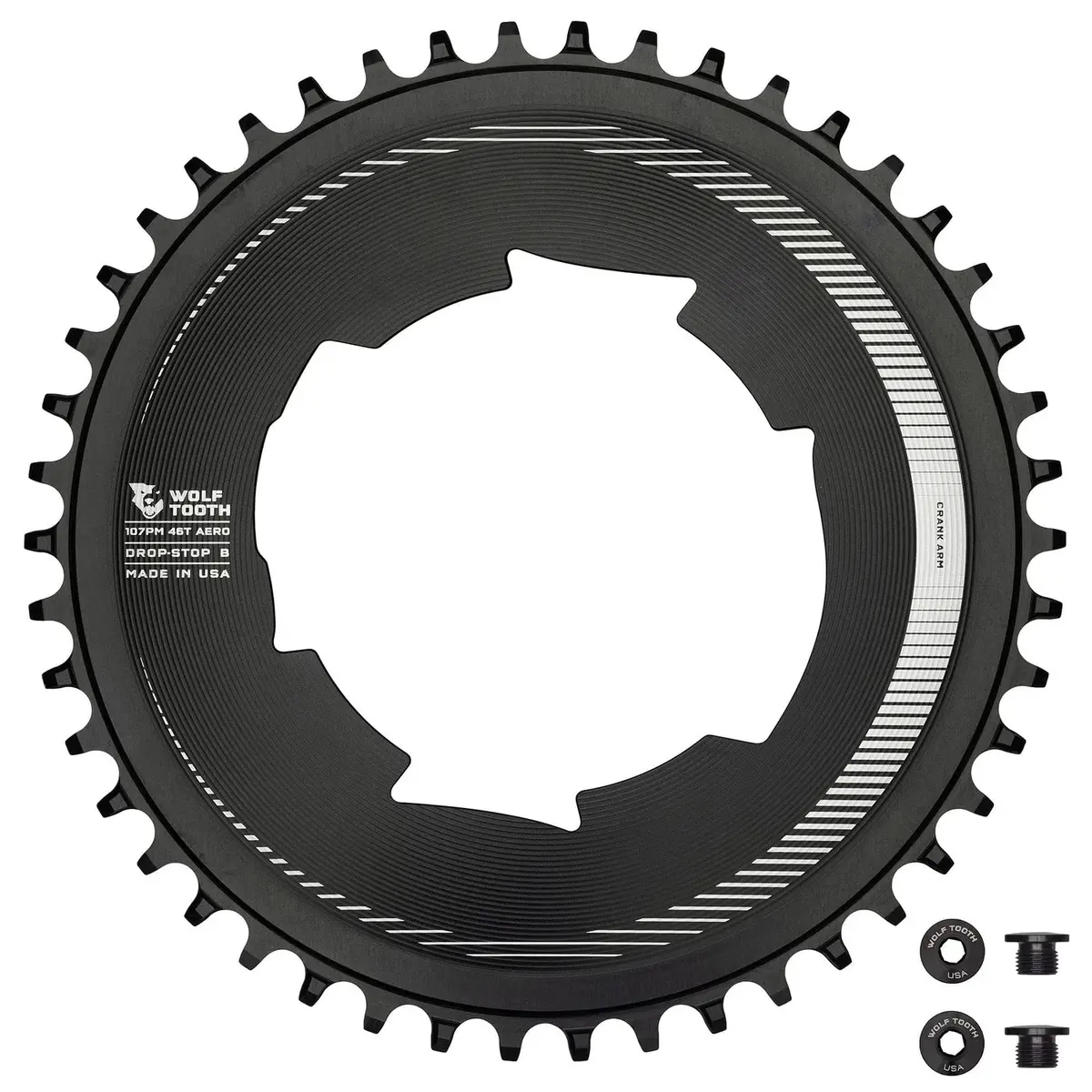 Wolf Tooth Aero 46T 107 Bcd Chainrings For Sram 1