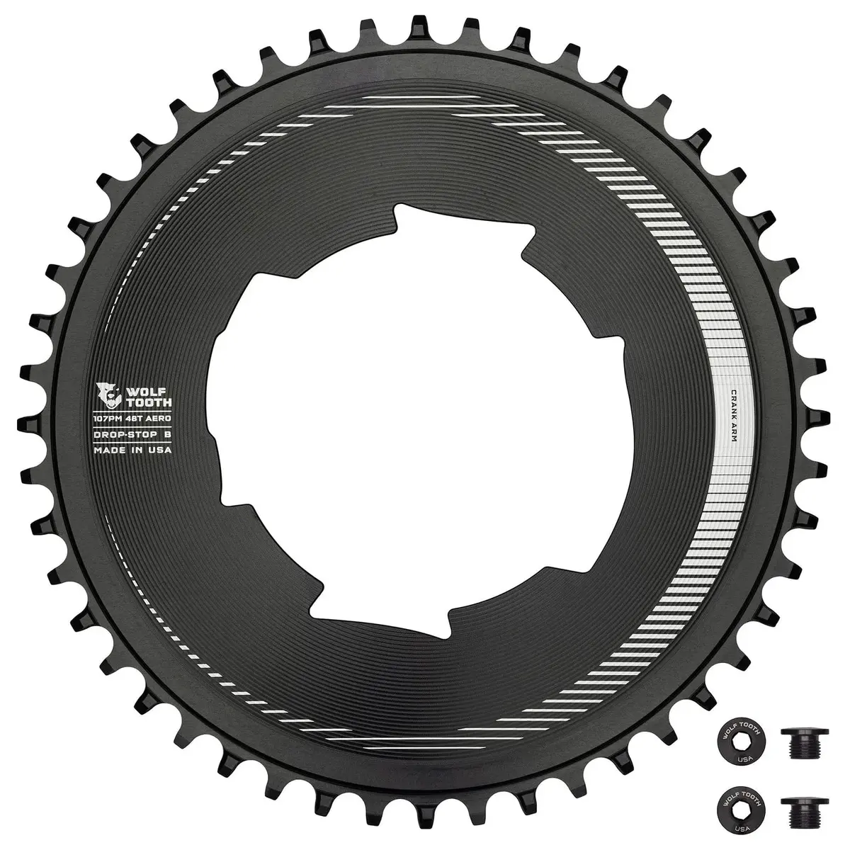 Wolf Tooth Aero 48T 107 Bcd Chainrings For Sram 1