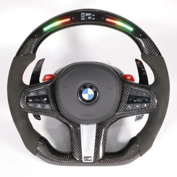 Custom Carbon/Alcantara Steering Wheel: Bmw F4x, F9x, G-Chassis 1