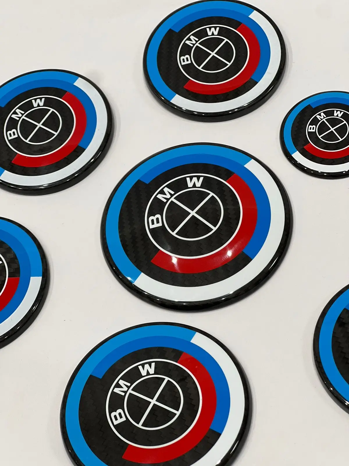 Bmw 50Th Anniversary Carbon Fiber Emblem Roundel 1