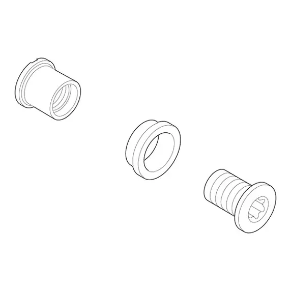 Shimano Klingebolte Saint Guld 4 Stk. M8x12mm 1