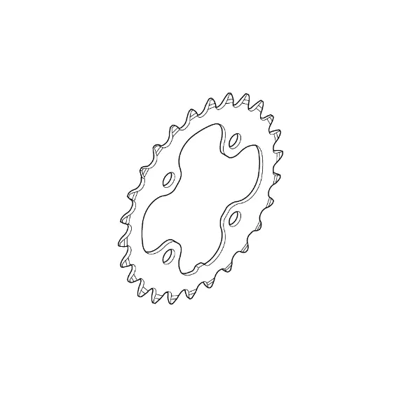 Shimano Klinge Fc-M660-10 64Mm Sort 10-Sp 24T 1