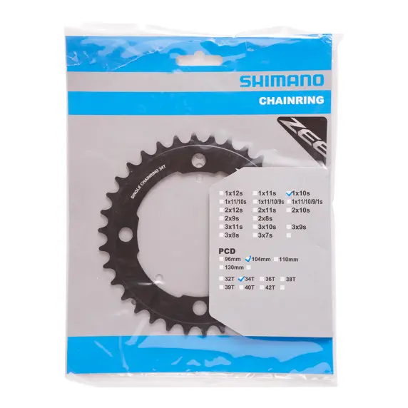 Shimano Klinge 34T Fc-M640  Zee 104Mm Sort Tandhjul 10-Sp 1