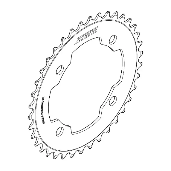 Shimano Klinge 38T Fc-M640 Zee 104Mm Sort Tandhjul 10-Sp 1