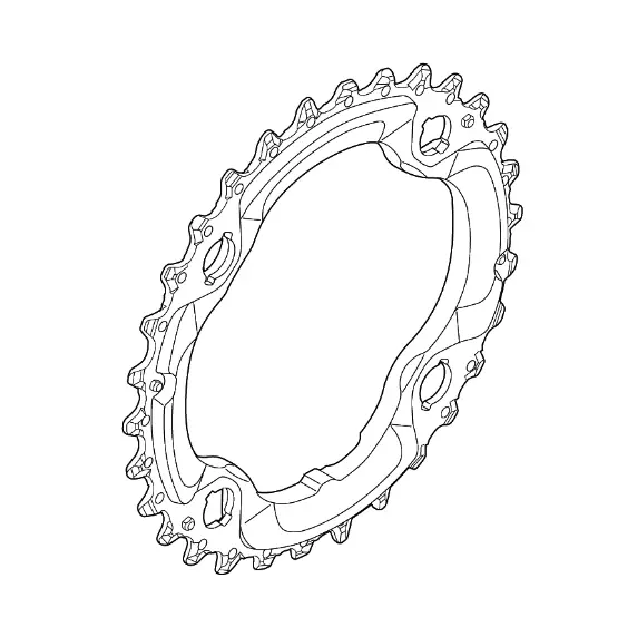 Shimano Klinge 30T Fc-M782/672 96Mm Sort 10-Sp An-Type 1