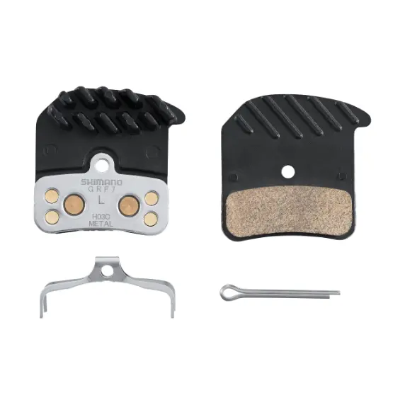 Shimano Skivebremseklods Saint H03c Metal Br-M820 Køleribber 1