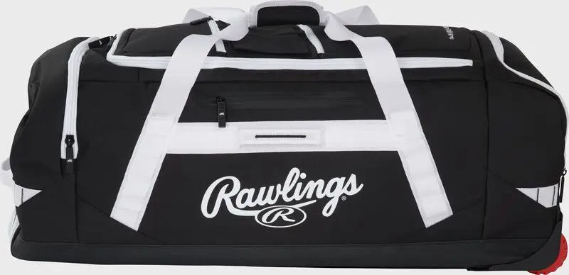 Rawlings Yadi2 Wheeled Equipment Bag - Black / White 1
