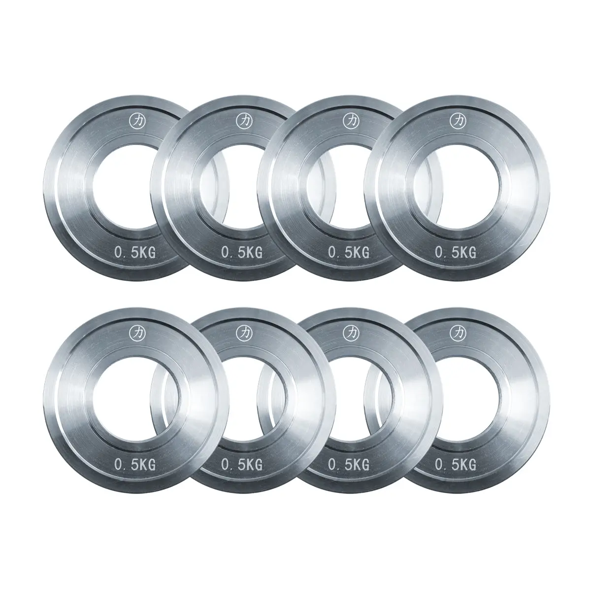 Fractional Plate Package - 8 X 0.5Kg Steel Plates - Zinc 1